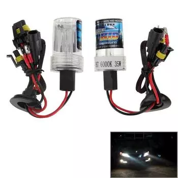 DC12V 35W H7 HID ксеноновый светильник с одним лучом Super Vision водонепроницаемый налобный фонарь, цветовая температура: 6000К, упаковка из 2 шт.