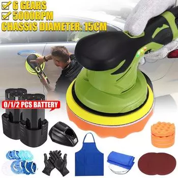 DC12V 5000RPM Автомобильная полировальная машина Электрический беспроводной полировщик 6 передач Регулируемая скорость Автоматические инструменты для вощения Only machine