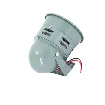 DC12V 80W сирена громкий звук 120dB Чистый медный мотор промышленная сигнализация угол регулируемый для домашней охранной сигнализации аксессуары серый