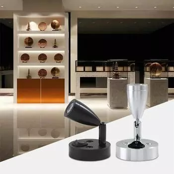 DC12V LED Spot Reading Light RV Boat Caravan Camp Trailer Bedside 3W Aluminum Spotlight Adjustable Interior Lighting With Switch 3W Warm White