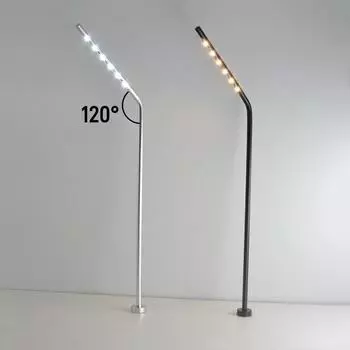 DC12V LED Standing Spotlight 1.2W Recessed Showcase Display Lamp 20/30/40cm Jewelry Counter Exhibition Long Strip Cabinet Lights H200mm&Warm White 3000K серебряный