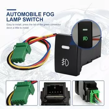 DC12V Передняя противотуманная фара Кнопка включения-выключения 4-проводной автомобильной противотуманной светодиодной лампы Кнопка включения-выключения для Toyota Camry Prius Corolla