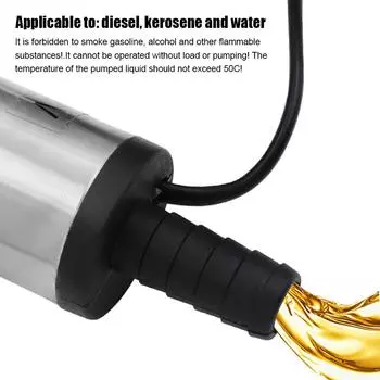 DC12V положительный и отрицательный электрический автоматический насос портативный автомобильный водный масляный конвейер из нержавеющей стали герметичный вакуумный масляный конвейер инструменты чёрный