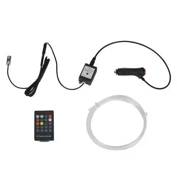 DC12V Универсальный автомобильный светодиодный оптоволоконный комплект окружающего освещения 5050 светодиодов супер яркий