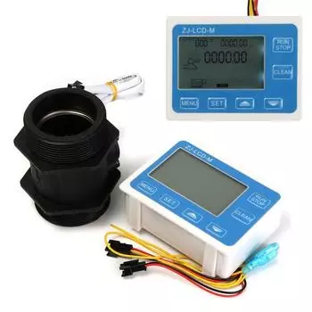 DC12V Высокоточный датчик расхода воды Цифровой расходомер Количественный датчик ZJ-LCD-M