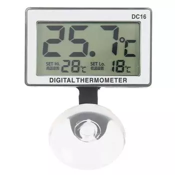 DC16 Присоска Аквариум Термометр Погружной Аквариум Сигнализация Температурный Измеритель
