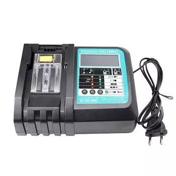DC18RC Li-ion аккумулятор 3A зарядное устройство для Makita 18V 14.4V BL1860B,BL1850B,BL1840,BL1830,BL1820,BL1415,BL1440 зарядное устройство для электроинструмента us