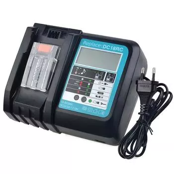 DC18RF 6A с охлаждающим вентилятором, зарядное устройство для литий-ионного аккумулятора 18 В BL1830 BL1840 BL1430 BL1440, электроинструмент для вентилятора Makita