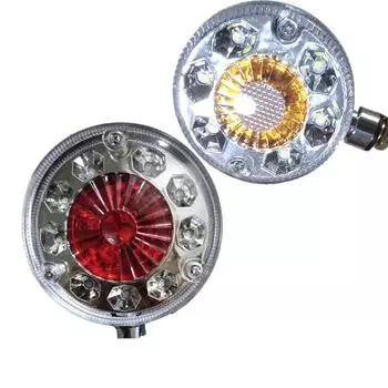 DC24V красно-белое освещение светодиодный боковой фонарь автомобиль грузовик прицеп двухсторонний