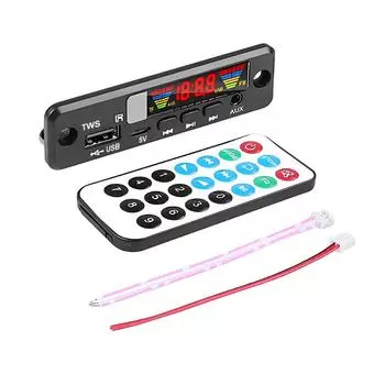 DC3.7~5V аудио декодер плата автомобильный музыкальный MP3 декодер плата Bluetooth 5.0 поддержка AUX FM USB громкой связи аудио плеер модуль