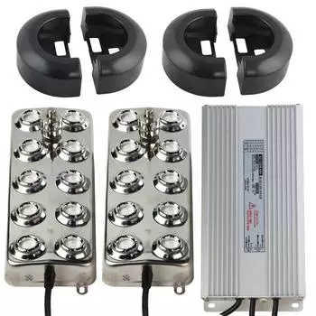 DC48V 10 головок увлажнителя воздуха ультразвуковой распылитель тумана овощной цех распылитель бассейна промышленный увлажнитель туманообразователь 110V