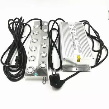 DC48V 8500ML/H Ультразвуковой распылитель 12 головок увлажнитель с 220V водонепроницаемый блок питания для тепличных грибов EU/AU/UK/US AU