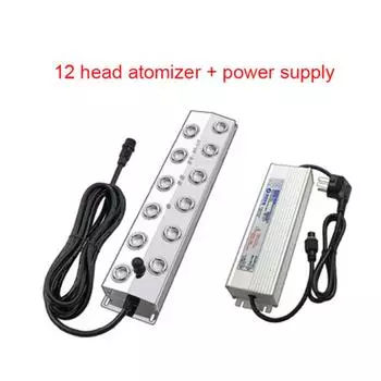 DC48V 8/10/12 головка ультразвуковой увлажнитель промышленный распылитель ландшафтный сад распылитель тумана генератор тумана с источником питания 110V