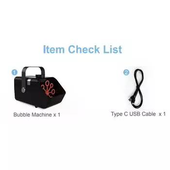 DC5 V Bubble Machine Автоматический нагнетатель пузырей Bubble Maker Порт USBType C для зарядки / 8 отверстий белый
