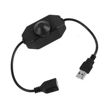 DC5V USB-регулируемая ручка с ручным управлением светодиодным диммером, сенсорный переключатель для светодиодной ленты, 1-канальный контроллер регулировки яркости