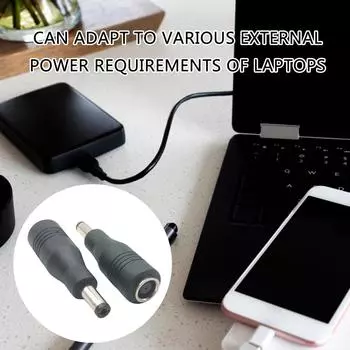 DC7.4x5.0mm to DC5.5x2.5mm Адаптер питания Женский-Папа Разъем-конвертер для зарядки ноутбуков Блок питания A