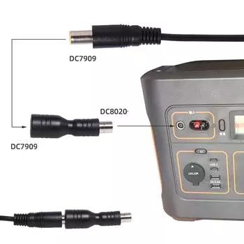 DC7.9mm x0.9mm в DC8.0mmx2.0mm преобразователь для солнечной панели автофургона портативная электростанция DC7909 в DC8020 преобразователь вилки