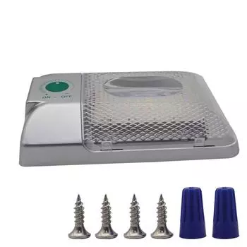 DC9-18V RV Внутренний светодиодный потолочный светильник 90LEDs 6000-6500k 1600LM Неполярная сенсорная диммерная лампа для чтения белый