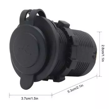 DC 10-28V Автомобильное зарядное устройство USB Гнездо Два порта PD Type C + QC 3.0 Автомобильное зарядное устройство Адаптер Автомобильная розетка для транспортного средства Лодка Грузовик Мотоцикл