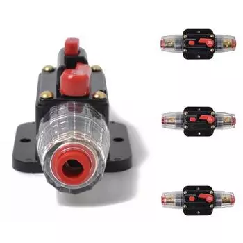 DC 12-24V 30/60/100A Автомобильная аудио-видео система Встроенный автоматический выключатель Держатель предохранителя 60a