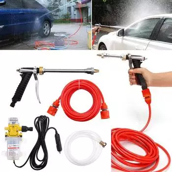 DC 12 В 100 Вт 160PSI автомобильный мойщик высокого давления очиститель для мытья воды насос распылитель комплект водяной насос пена Brus