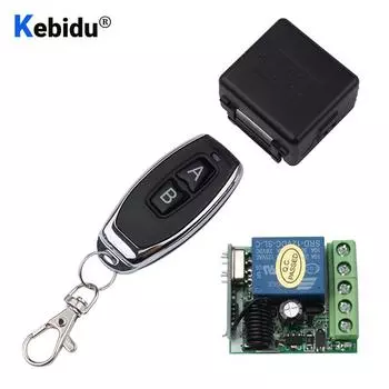 DC 12 В 1CH RF передатчик 433 МГц с беспроводным пультом дистанционного управления релейный модуль приемника ON/OFF Button