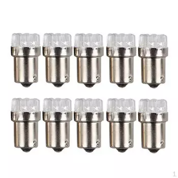 DC 12V 1156 BA15S 9 светодиодных SMD белых автомобильных лампочек для стоп-сигнала/поворота/заднего фонаря/угла/упаковка из 10 шт.
