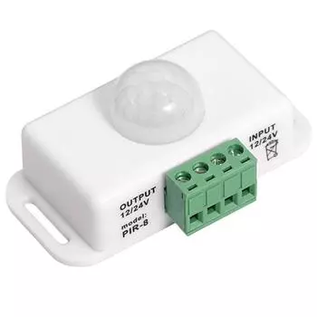 DC 12V 24V 6A PIR Датчик движения Автоматический переключатель для светодиодной ленты (белый)