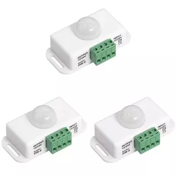 DC 12V 24V 6A PIR Датчик движения Автоматический переключатель для светодиодной ленты (белый) #F