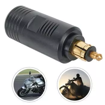 DC 12V 24V EU Plug прикуриватель для BMW DIN Hella мотоцикл зарядное устройство розетка конвертер в автомобильный адаптер кабели питания чёрный