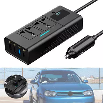 DC 12V до 110V 220V Аксессуар Автомобильный Автомобильный Инвертор чёрный