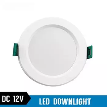 DC 12V Led Downlight 5W 9W 12W 15W 18W Led Ceiling Recessed Grid Downlight Round Recessed Light Low Voltages 12 Volts Lighting Warm white
