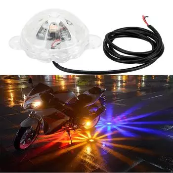 DC 12V Moto Chassis Light Мотоциклетная вспышка Стробоскопическая светодиодная лампа Атмосфера Лампа Освещение мотоцикла Red