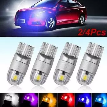 DC 12V T10 3030 SMD W5W Автомобильная светодиодная лампа для парковки и внутреннего купола 2pcs жёлтый