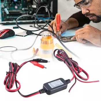 DC 14V 30V до 12V 1A автомобильный аккумуляторный зажим кабель передачи питания, длина 2M для светодиодной ленты монитора камеры видеонаблюдения