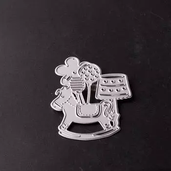 DC-26 Альбом для вырезок DIY травление металла высечка для скрапбукинга тиснение небольшой троянский штамп серебряный