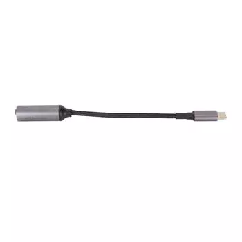 DC 5.5mmx2.1mm Female Input to Type C Male PD Кабель для зарядки 100W DC5521 to USB C Кабель с PD