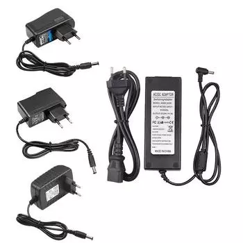 DC 5 В 12 В 24 В Трансформатор освещения AC 110 В 220 В Импульсный источник питания 1A 2A 3A 5A Светодиодный адаптер питания для светодиодной лампы CCTV EU Plug