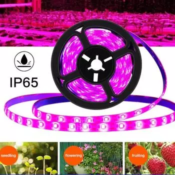 DC 5 В 2835 1 м/2 м/3 м водонепроницаемая фитолампа USB светодиодный светильник для выращивания спектра спектр растений свет для выращивания овощей, цветов, рассады, палатка для выращивания 1M waterproof