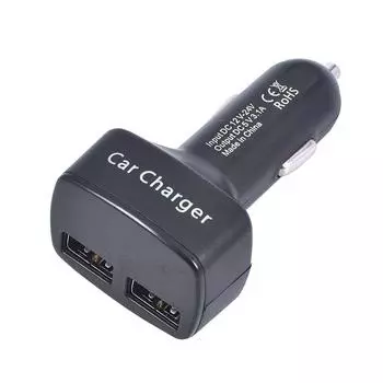 DC 5V 3.1A Dual USB автомобильное зарядное устройство 4 в 1 быстрая зарядка телефона зарядное устройство с температурой/напряжением/током тестер ЖК-дисплей