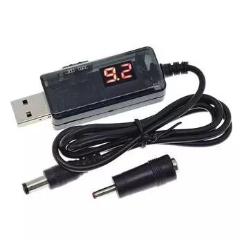 DC 5V в 9V 12V Usb повышающий преобразователь Usb повышающий преобразователь кабель + разъем 3.5X1.35Mm для блока питания/зарядного устройства/преобразователя питания