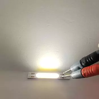 DC 9V 45*7mm светодиодная лента COB Chip 3W источник света для бара холодный теплый белый свет лампа для самостоятельной работы автомобильной лампы