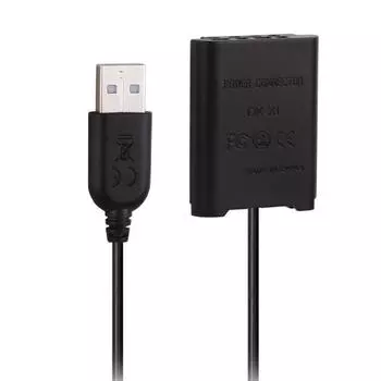 DC-адаптер USB Power AC адаптер питания совместимый с Sony Cybershot RX1R RX100 II RX100 III RX100 IV M2 M3 M4 Camera DK-X1 NP-BX1 DSC-RX1