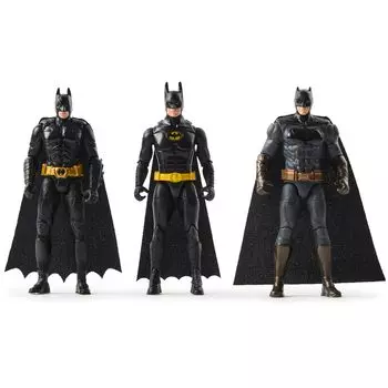 DC Comics Batman 85th Anniversary Spin Master 4 Inch Action Figure Special Edition 3 Pack Трилогия Темного рыцаря American Comics 85TH 3PACK (Возвраты & &