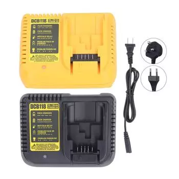 DCB118 Зарядное устройство для электроинструмента Сменное зарядное устройство для литий-ионного аккумулятора 20 В для DCB118 DCB105 DCB015 DCB11 Yellow EU Plug