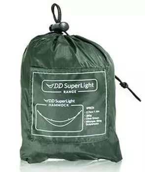 DD SuperLight Гамак из Шотландии Сверхлегкий Гамак Ультралегкий Компактный (Оливково-зеленый) [Элемент] зелёный