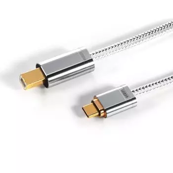 ddHiFi TC09BC - кабель-переходник с двойным экранированием HIFI декодирование аудиосигнала обновление линейного кабеля Длина 50 см USB-C USB-B