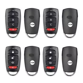 de# 315MHz/433MHz Дистанционное управление Клон Пульт дистанционного управления Универсальный для автоматического ABCD