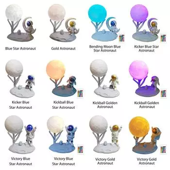 de# Астронавт Луна прикроватный светильник украшения плавное затемнение домашний декор для детей 07