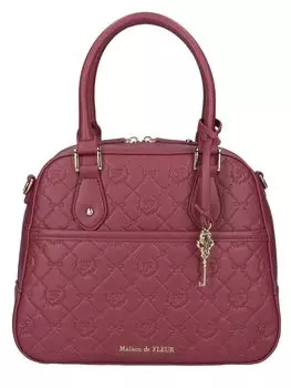 de Bag EC Limited Monogram Трапециевидная сумка сливового цвета [Maison Fleurs] Женская